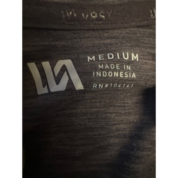 Mack Weldon Medium Gray & Black Hooded Jacket Zip Front Athletic Sport Workout - Picture 2 of 4